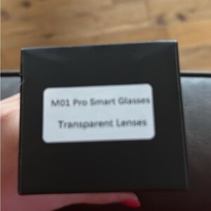 Brand MD1 Pro Smart Glasses - Transparent Lenses, Black